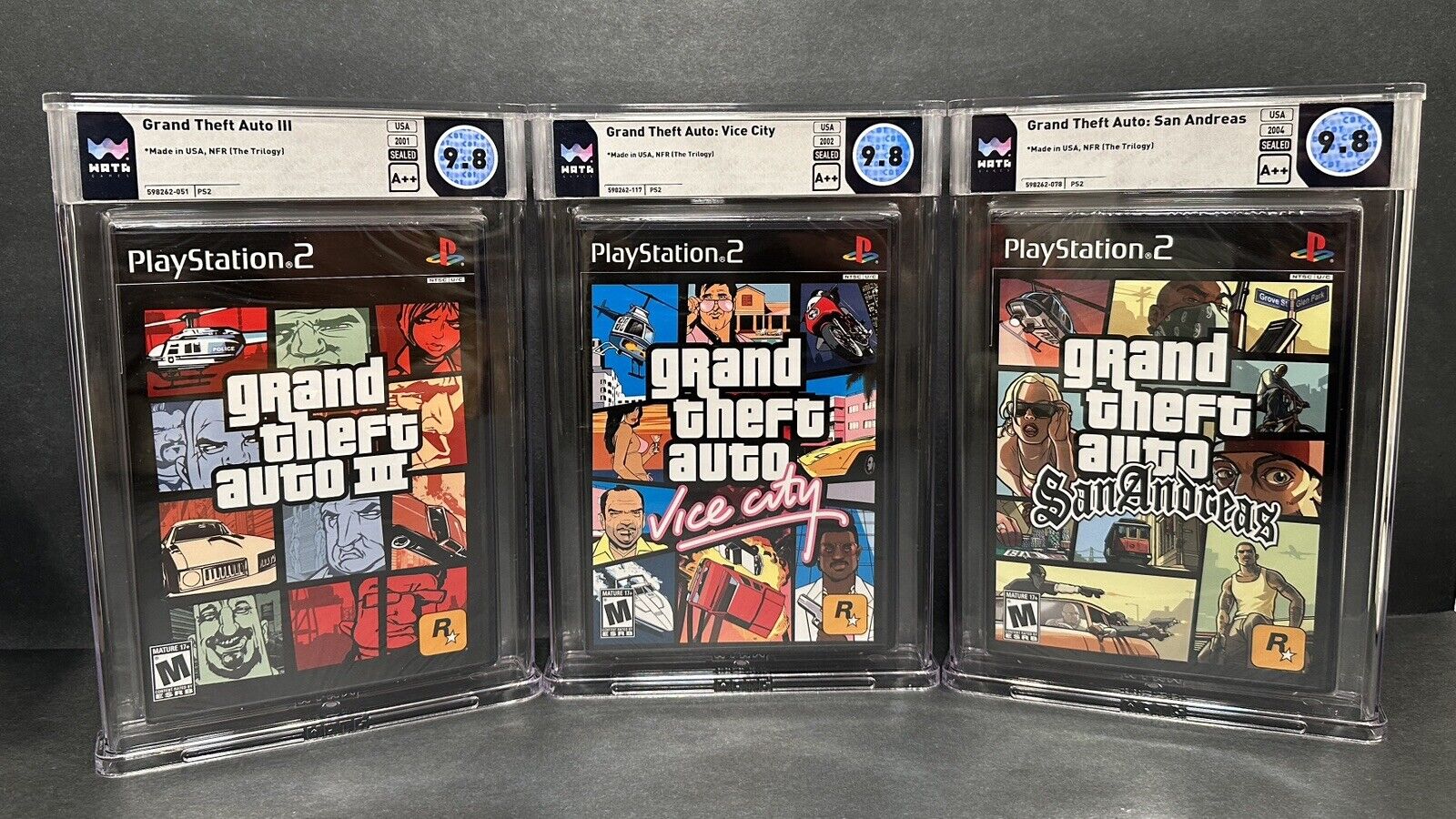 Grand Theft Auto San Andreas PS2 WATA 9.4 A++ Graded Sealed