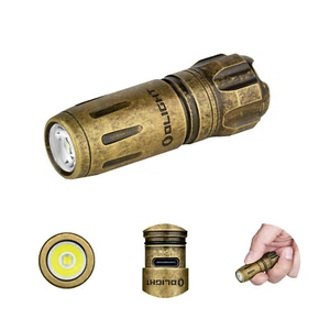 Olight i18 Brass USB-C Rechargeable Mini Keychain Flashlight Small but Durable - Picture 1 of 8