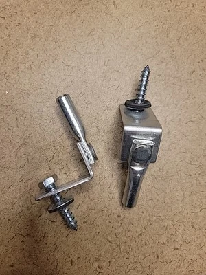 Clip angular con cierre de tornillo de madera 1/4-20 ojales caja cantidad 100 Foto 1 de 4