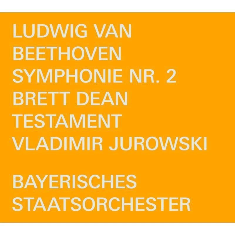 BSOREC0002 Bayerisches So/Jurowski Ludwig van Beethoven: Symphonie Nr. 2; Brett - Image 1 of 1