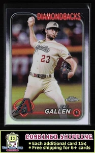 2024 Topps Chrome Refractor #147 Zac Gallen Arizona Diamondbacks - Picture 1 of 2
