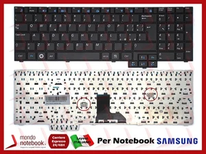 TASTIERA KEYBOARD NERA ITALIANA SAMSUNG RV510 P580 R525 R528 R530 - Photo 1/1