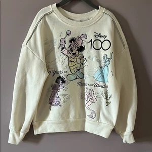 Disney Sweatshirt Creme mit Mickey und Prinzessinnen - Bild 1 von 3