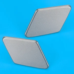 Gray Pair Front Bumper Headlight Washer Cover Fit For BMW 3 E90 E91 2005-08 - Picture 1 of 6