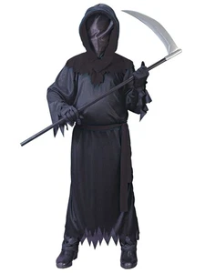Fun World Child Black Faceless Ghost Costume Large (12-14) - Picture 1 of 2