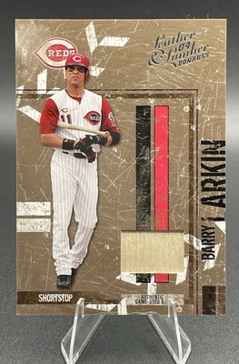 2004 Donruss Leather & Lumber Materials Bat Barry Larkin /100 #41 - Image 1 of 4