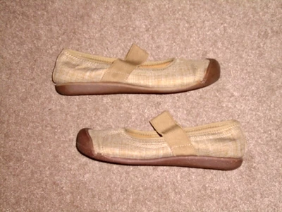 Keen Sienna Mary Jane Lt Cuero Marrón Sin Cordones Pisos Exterior EE. UU. 6,5 UE 37 Foto 1 de 4