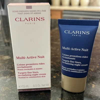 Clarins Multi-Active Nuit Night Cream 0.5 oz   Normal-Dry    Sealed Travel Size! - Image 1 of 4