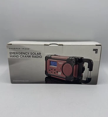Sharper Image Emergency Solar Hand Crank Radio All Hazards NOAA Weather Radio - Image 1 of 3