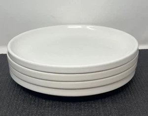 Crate & Barrel Staxx Salatteller 8" stapelbar weiß modern Menge 4 - Bild 1 von 6