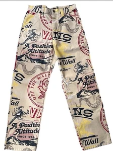 Vans Drill Chore Carpenter Pants All Over Print Men’s 34 Loose Fit Off The Wall - Picture 1 of 10
