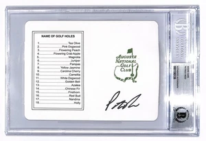 Patrick Reed signed Masters Scorecard autographed 2018 Masters Champion BAS - Picture 1 of 3