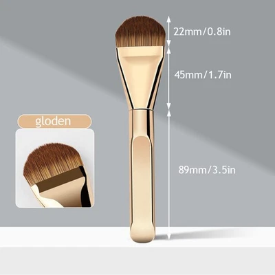 Cepillo base ultrafino cabello suave fino contorno facial cepillo herramienta de maquillaje↔ Foto 1 de 4