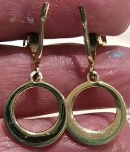 Sarah Coventry Gold Tone Dangly Hoop Earrings. Clip On. Lightweight. Retro.... - Picture 1 of 3