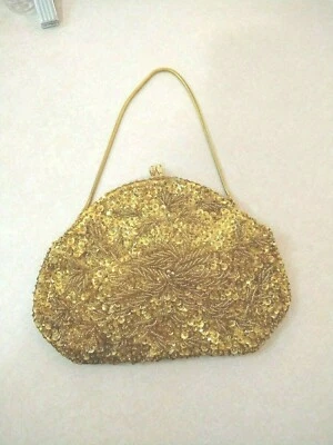 Золотой 5,5 в монета сумочки бисером блестки британской короны колонии блестки Гонконг винтажный - Изображение 1 из 4