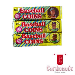 Topps 1989 Baseball Coins Lot of 18 Sealed Packs