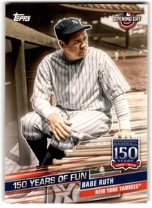 2019 Topps Opening Day 150 Years of Fun Babe Ruth #YOF-5 New York Yankees