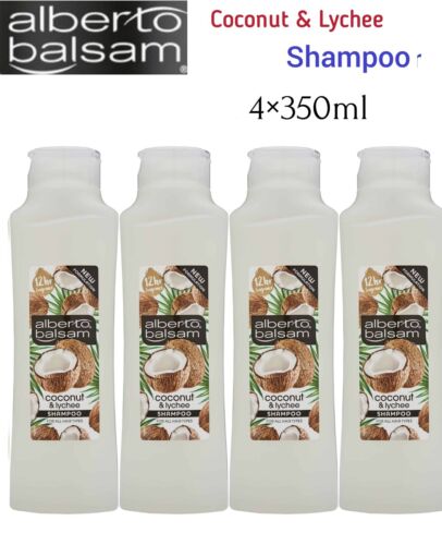 Alberto Balsam Coconut & Lychee Shampoo - 4×350ml