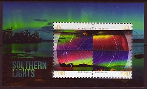 AUSTRALIA 2014  SOUTHERN LIGHTS MINIATURE SHEET, FINE USED - Picture 1 of 1