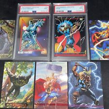 Black Panther & Thor Marvel cards Marvel Universe PSA 9 Mint Bonus TradingCards