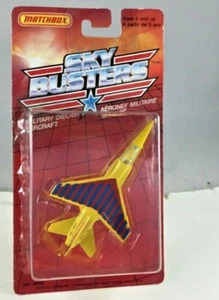 Matchbox Skybusters Military Aircraft Mirage 1989 Red & Yellow New In Blister Pk - Picture 1 of 4