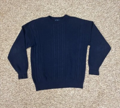 Vintage Par Four Sweater Navy Blue Retro Golf • Men's Size Medium • Made In USA - Image 1 of 4