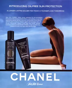 Chanel 1986 belleza protección solar 1 página anuncio de revista - Imagen 1 de 1
