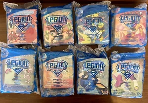 DC Comics Legion Super Hero boxes happy meal complete set of 8 new and sealed - Picture 1 of 7