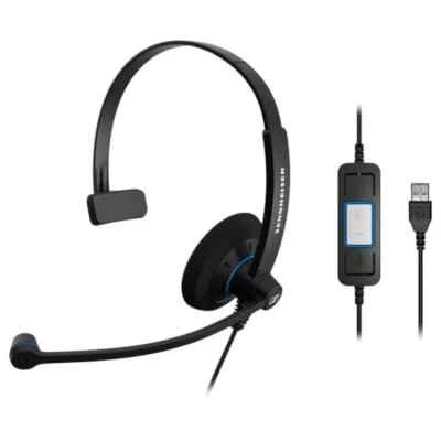Sennheiser SC 30 USB CTRL Mono Headset with Call Control for Skype 504548 - NEW - Image 1 of 2