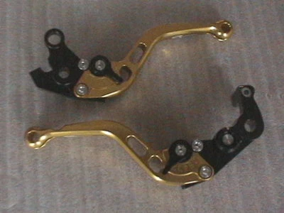 SUZUKI TL1000R SV1000S GSXR1300 СПЛАВ HAYABUSA ГОНОЧНЫЙ КОРОТКИЙ РЫЧАГ КОМПЛЕКТ ЗОЛОТО/ЧЕРНЫЙ - Изображение 1 из 4