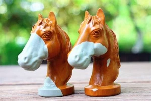 3.1'' Natural Alashan Agate Carved Horse Reiki Crystal Skull Decor Gift 1PC - Picture 1 of 10