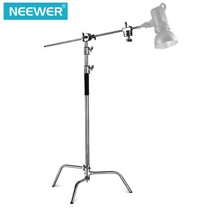 Neewer Pro 100% Stainless Steel Heavy Duty C Stand with Boom Arm Max Height 11ft