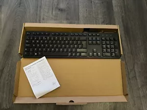 Dell USB Keyboard KB216 Slim Wired Black UK Layout KB216-BK-UK Brand New Boxed - Picture 1 of 5