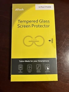 Jetech Tempered Glass Screen Protector iPhone 11 Pro/X/XS Unopened - Picture 1 of 2