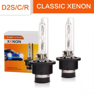 Set D2S D2R 35W HID Xenon Headlight Bulbs Lamp Replace 85122 66240 66040 53500 - Image 1 of 4