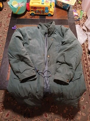 Vintage Swan Brand Men's Green Goose Down Coat Size XL - Image 1 of 4