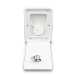 B&B Molders RV Fresh Water Inlet Lockable Gravity Hatch Accepts 1-1/4" Hose94249 - Foto 1 di 2