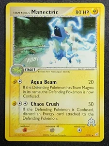Team Aqua's Manectric 29/95 2004 EX Team Magma VS Team Aqua Pokemon Card - Picture 1 of 2