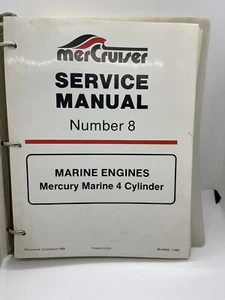 Mercury Mercruiser Service Manual #8 Marine Engines Mercury 4 Cylinder 90-44553 - Picture 1 of 17
