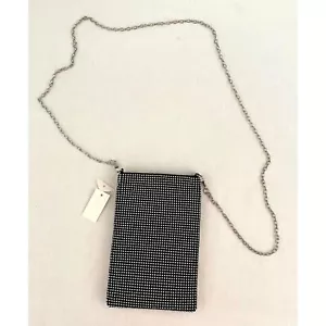Rhinestone encrusted mini bag with removable crossbody chain strap, 5 x 8 - Picture 1 of 13