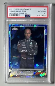Lewis Hamilton 2022 Topps Chrome Sapphire F1 Formule 1 PSA 10 Portrait Gem comme neuf - Photo 1 sur 3