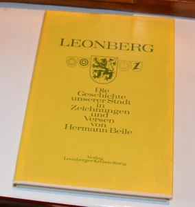 Leonberg Germany History in Drawings and Verse  Hermann Beile hardback book skM6 - Foto 1 di 10
