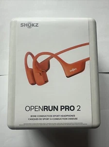 SHOKZ New OpenRun Pro 2 Open-Ear, Bone Conduction Sport Headphones Orange - Picture 1 of 2