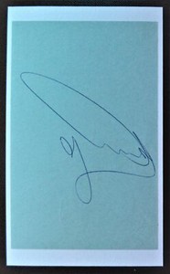 IVANISEVIC, GORAN WIMBLEDON SINGLES CHAMPION 2001 ORIGINAL INK TENNIS AUTOGRAPH