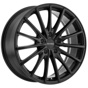 18x8 +35 Petrol P3A 5x100 Matte Black Wheels (Set of 4) - Picture 1 of 2