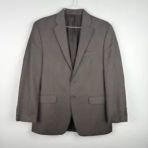 Lauren Ralph Lauren Blazer Men 40 R Charcoal Gray Wool Classic Suit Jacket FLAW - Picture 1 of 8