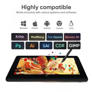 1 Set XPPen Artist Pro 14 Gen2 Drawing Tablet with Screen 14" Graphic Art Tablet - Picture 1 of 8