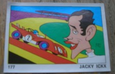 JACKY ICKX FIGURINA 177 OK VIP PANINI NUOVA AUTOMOBILISMO CAR RACING F1 NEW