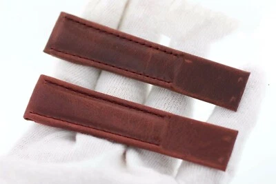 Correa de reloj pulsera Corum 73.109.55 Reserve De Marche de cuero genuino cosida Foto 1 de 4