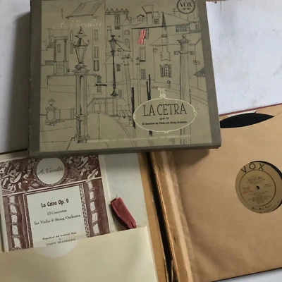 Vivaldi La Cetra Reinhold Barchet Violin - Reinhardt 3LP Vox Box Set DL 203 RARE - Image 1 of 4